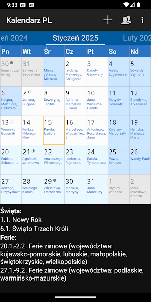 Kalendarz PL