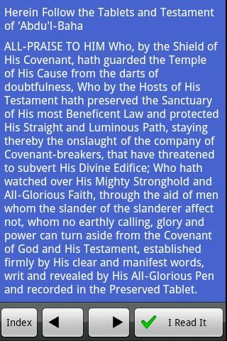 Baha'i: Will and Testament