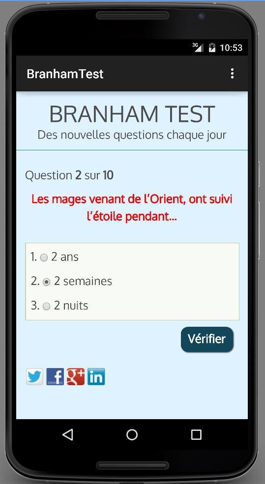 BRANHAM TEST