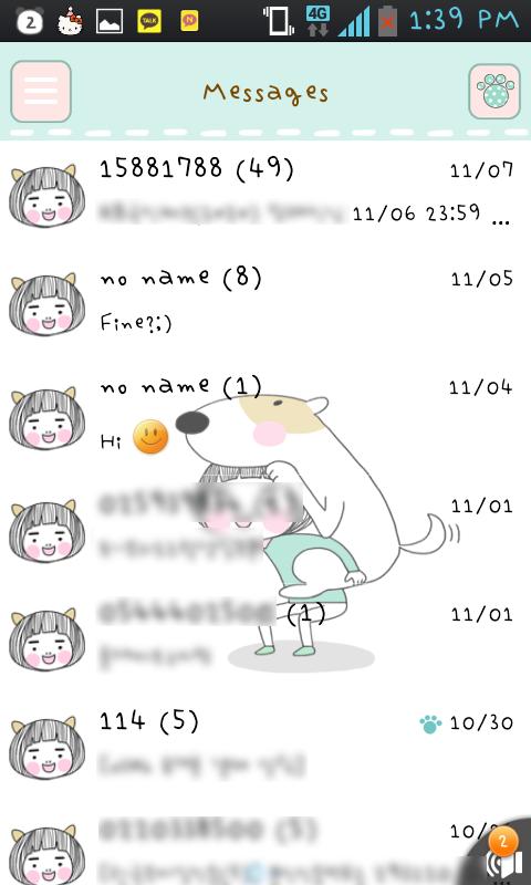 Kogumong Bow GO sms theme