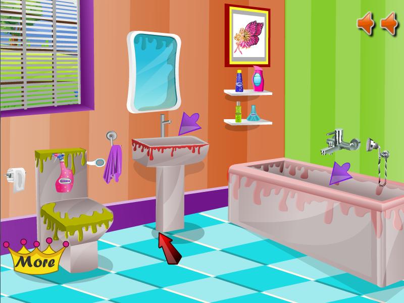 Wash Bathroom - Cleaning Games