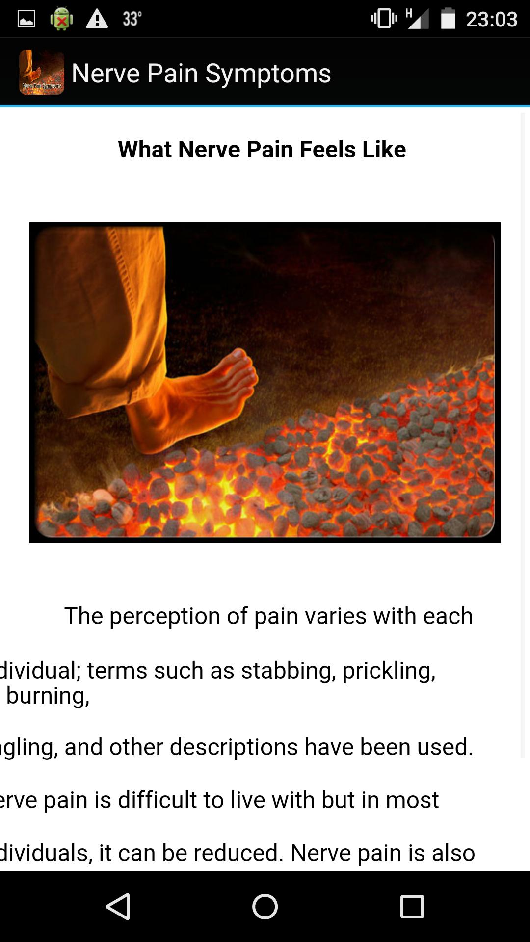 Nerve Pain Symptoms