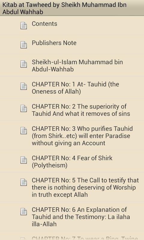 Kitab at Tawheed