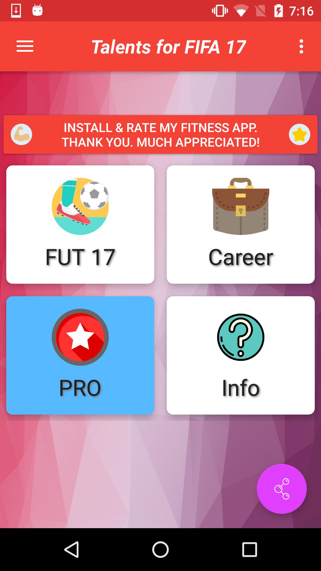Talents for FIFA 17
