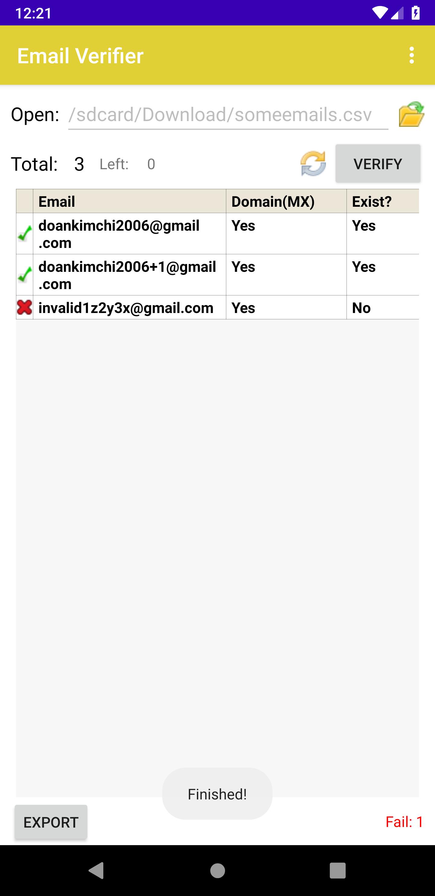 Email Verifier