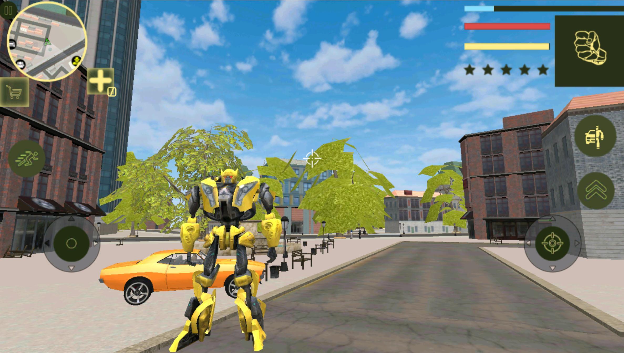 Golden Robot Car