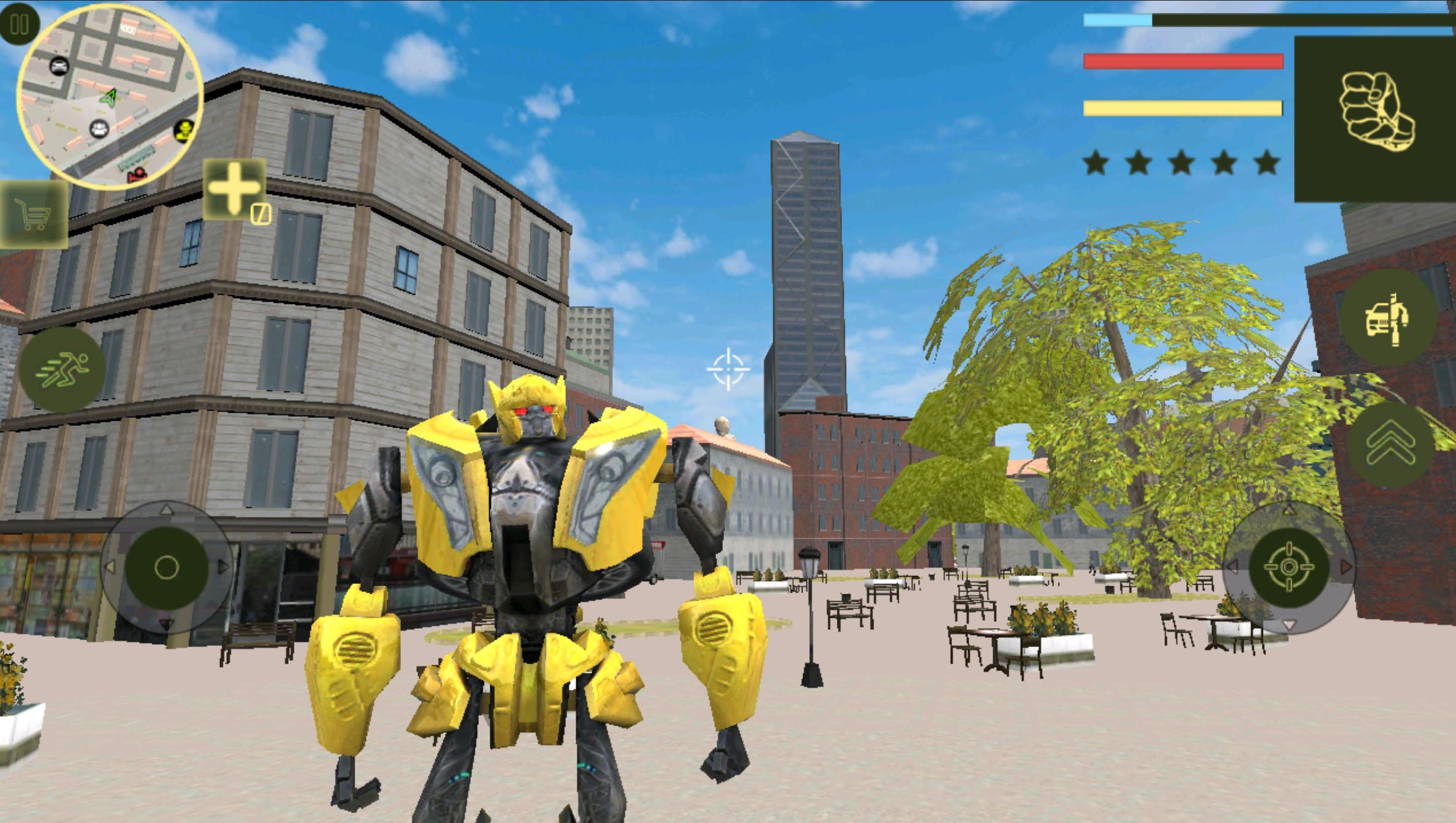 Golden Robot Car
