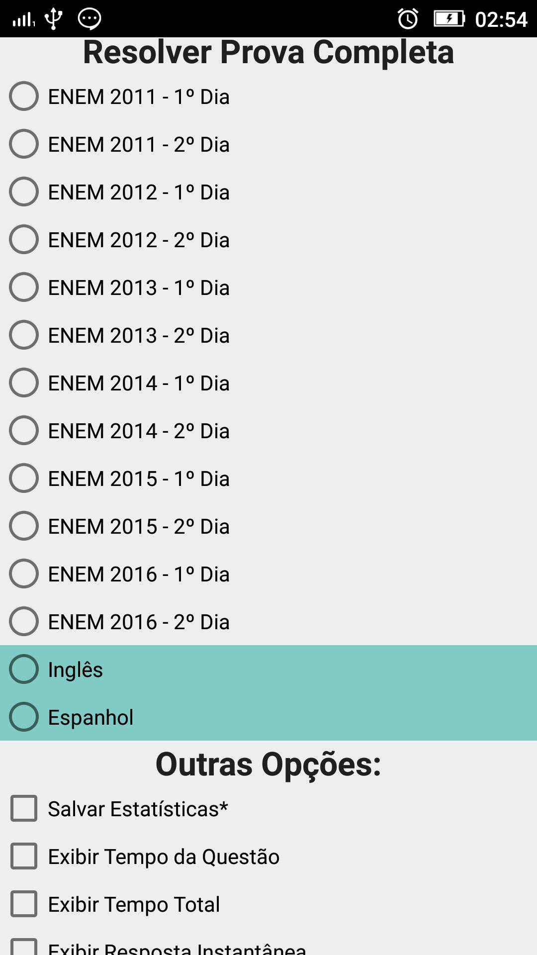 Simulado ENEM 2018