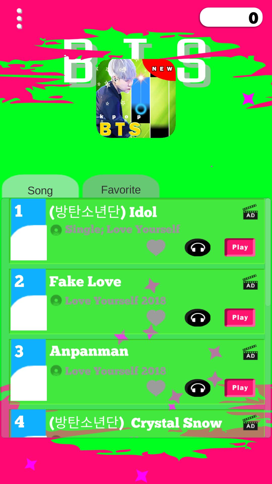 BTS Kpop Piano Game