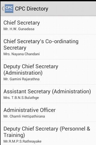 CPC Directory Sri Lanka
