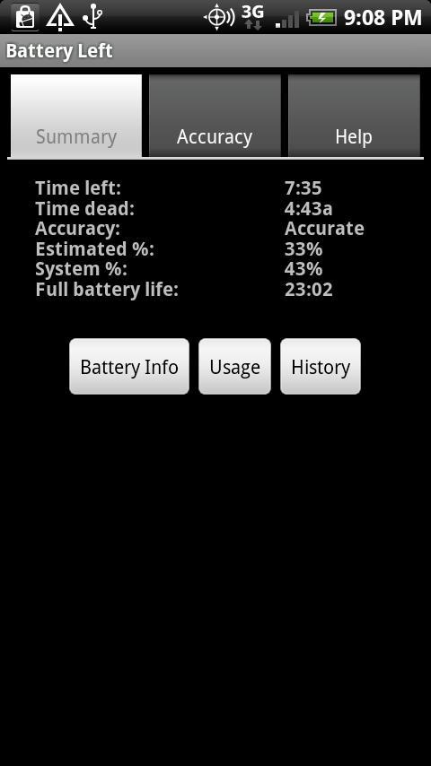 Battery Left Widget