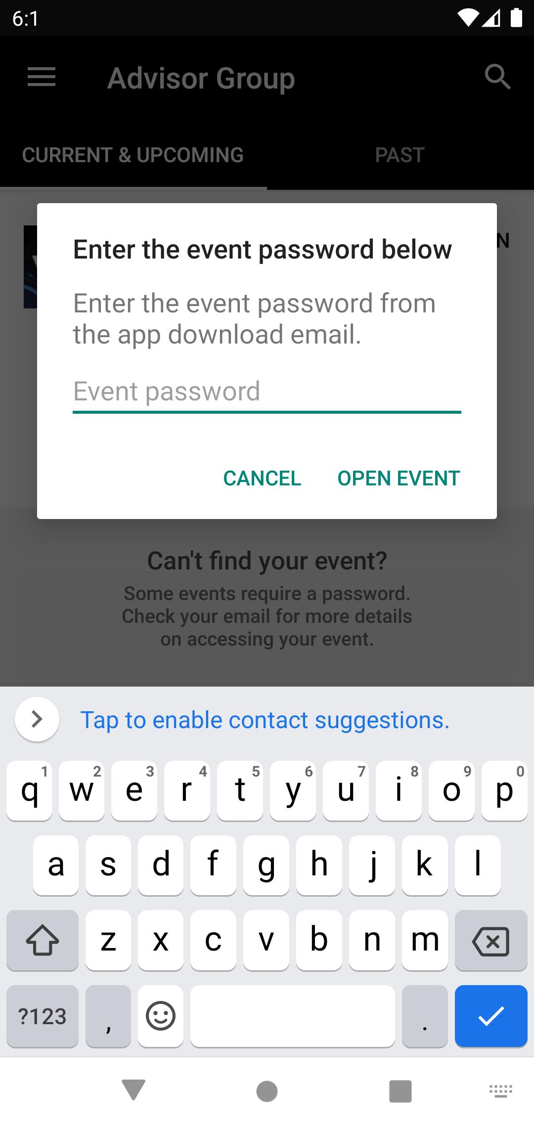 Advisor Group Events