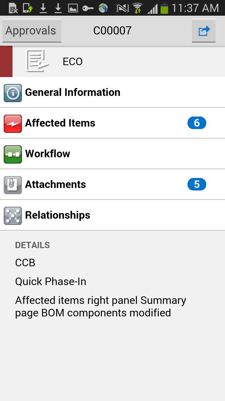 Oracle PLM Mobile