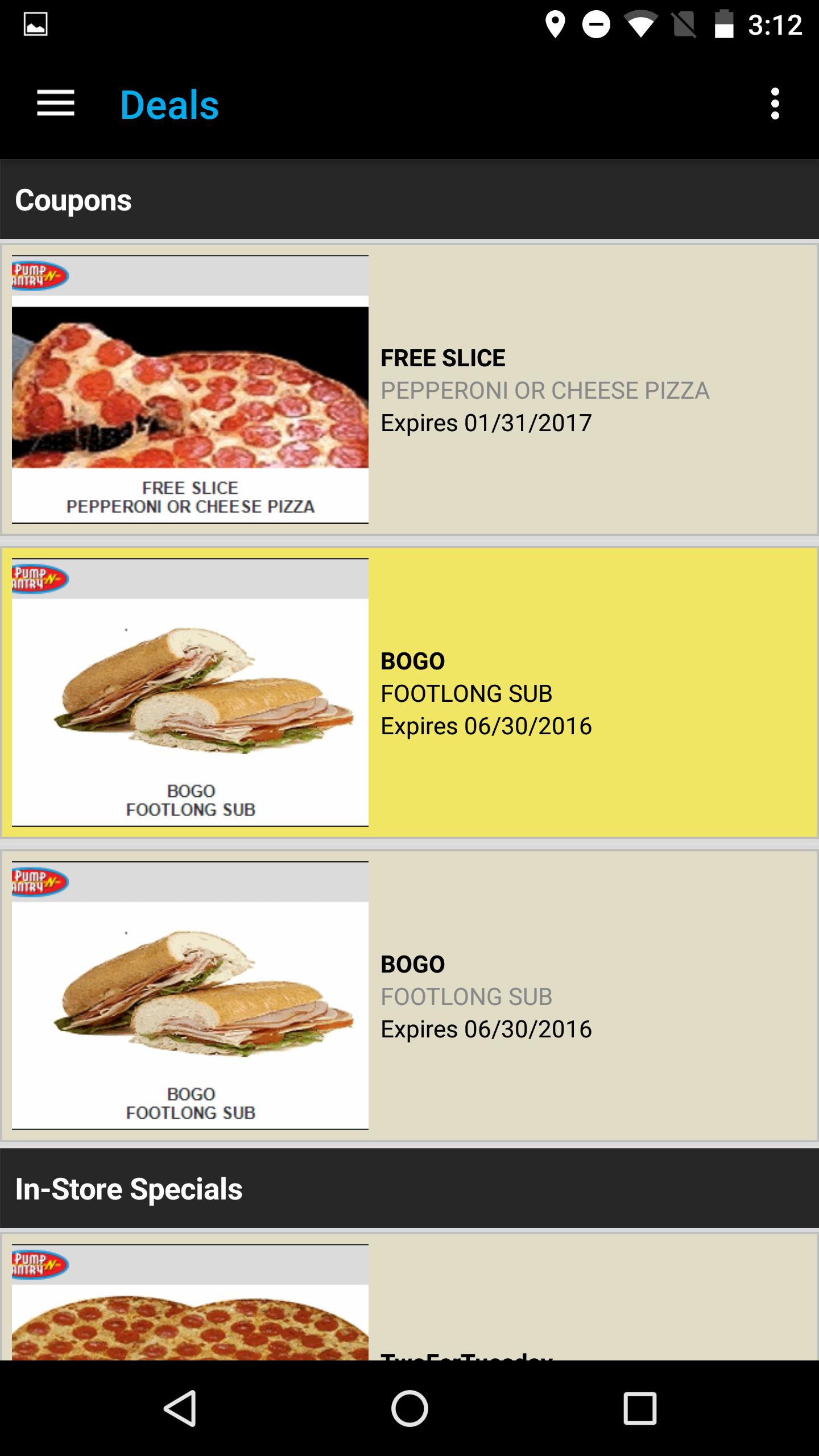 Pump N Pantry App