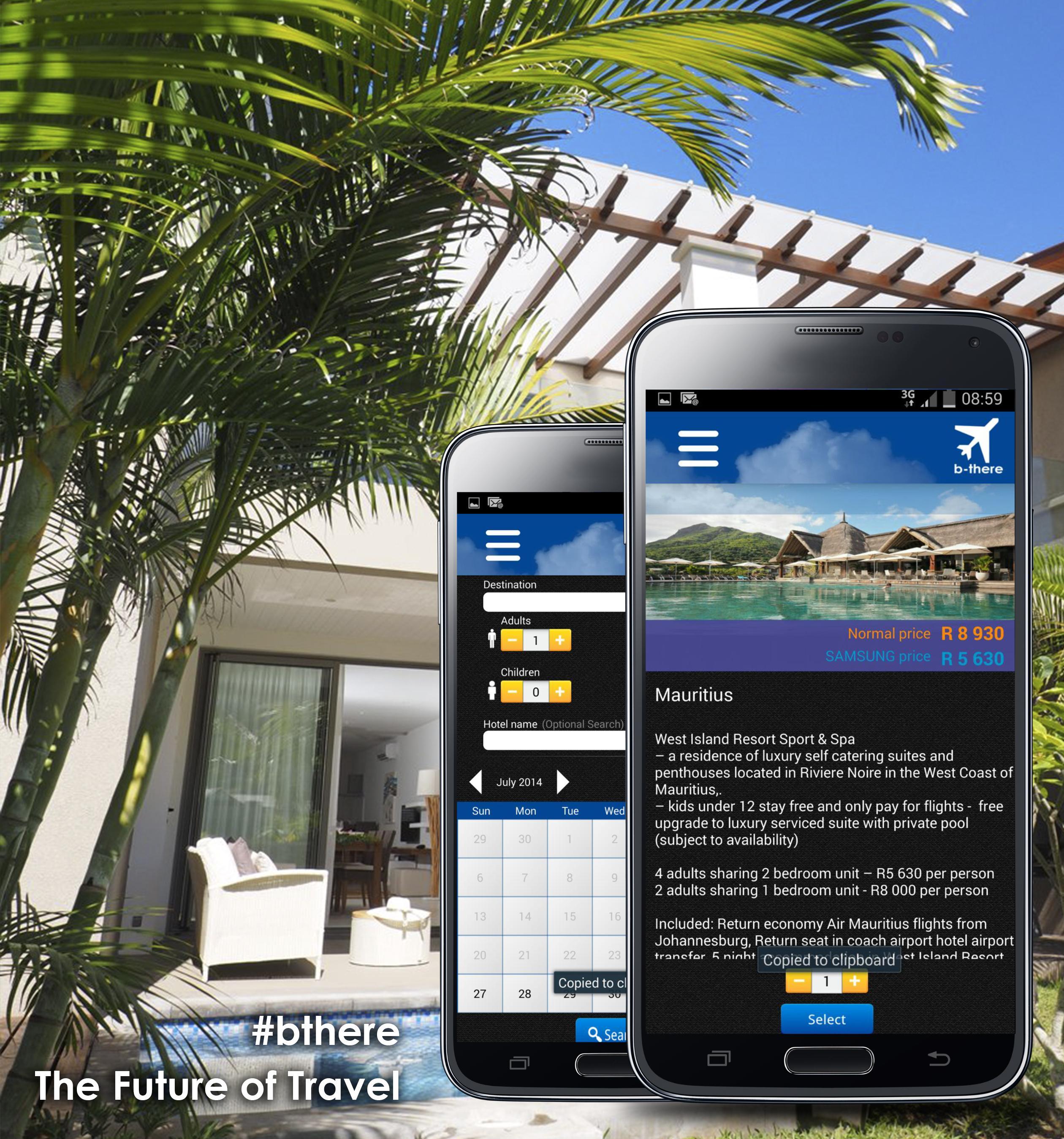 b-there Travel App