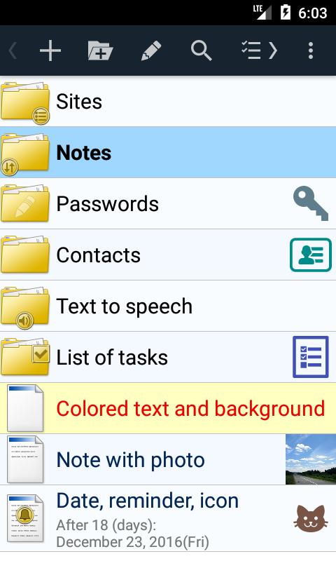 Notepad with folders - MyTreeN