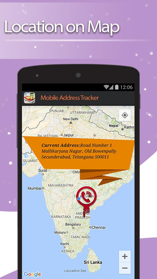 Live Mobile address tracker