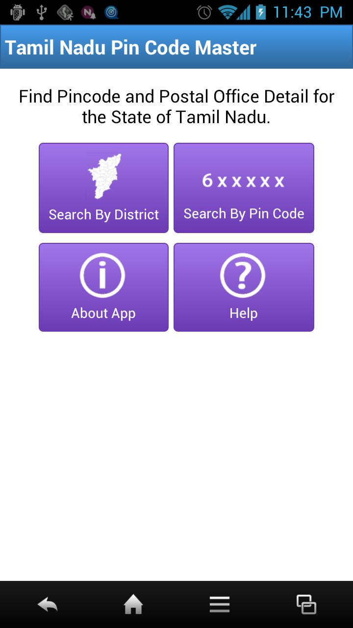 Tamil Nadu Pin Code Master