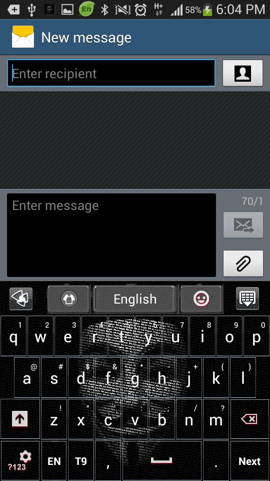 Anonymous Mask Keyboard theme