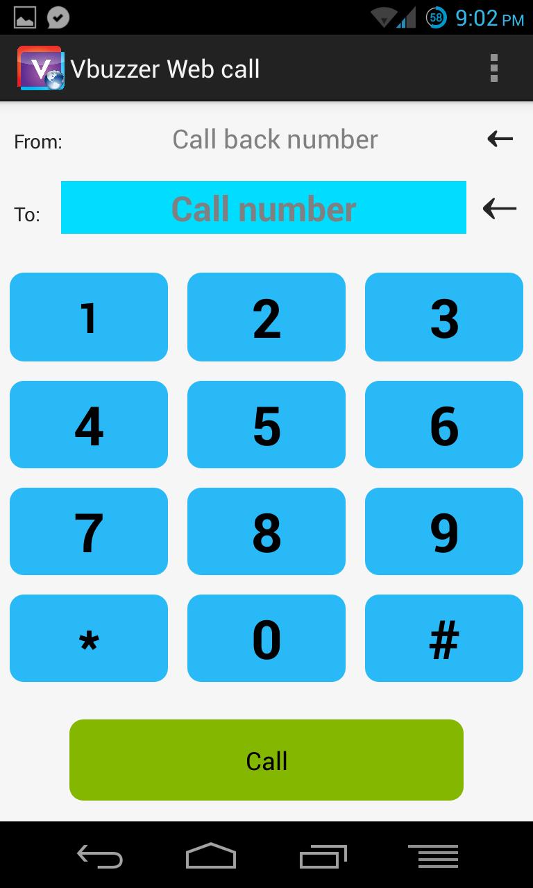 Vbuzzer web call