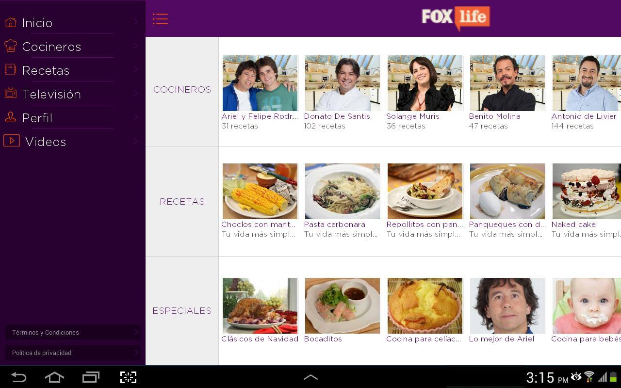 Recetas FOX Life