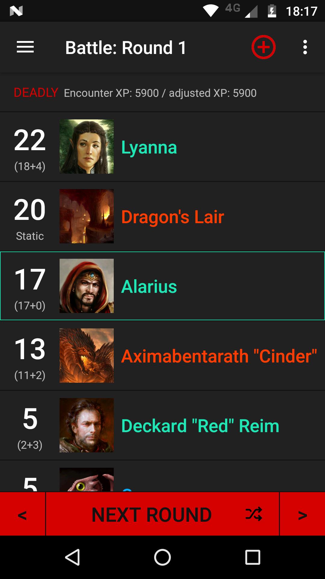 Initiative Tracker for D&D