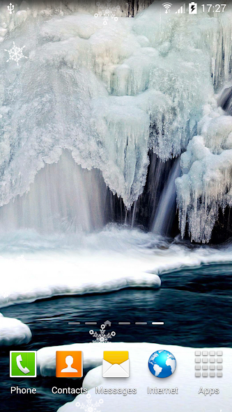 Winter Waterfalls Wallpaper