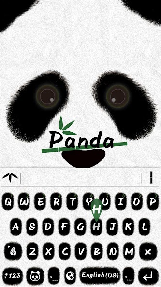 Cute Panda Keyboard Theme