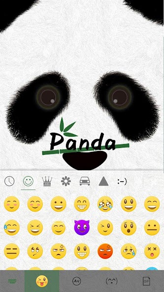 Cute Panda Keyboard Theme