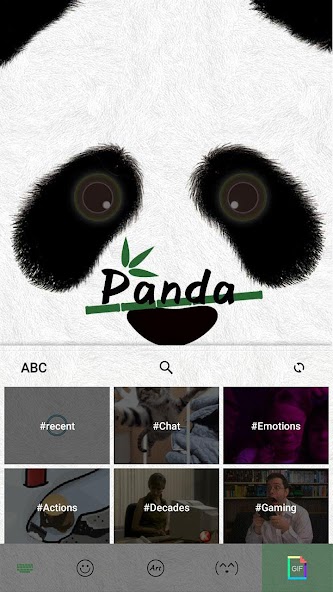 Cute Panda Keyboard Theme