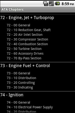 ATA chapters