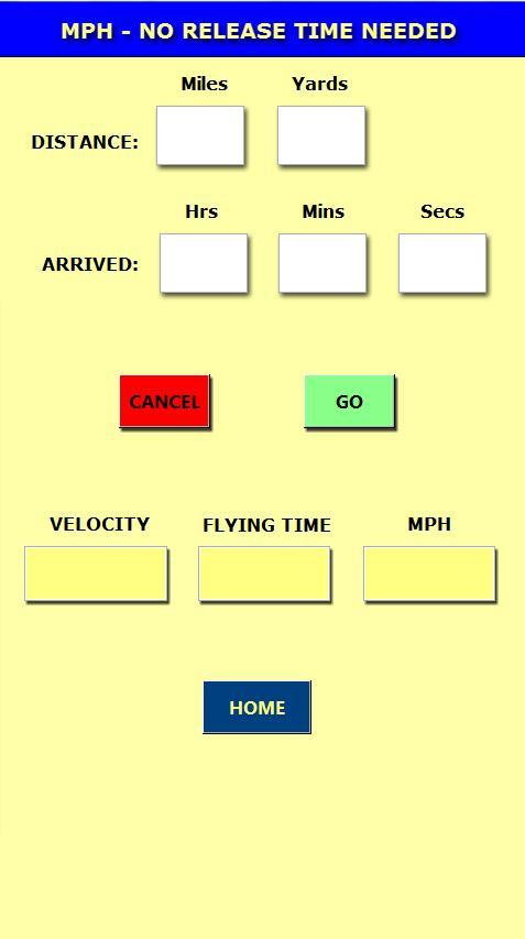 Racing Pigeon Speed