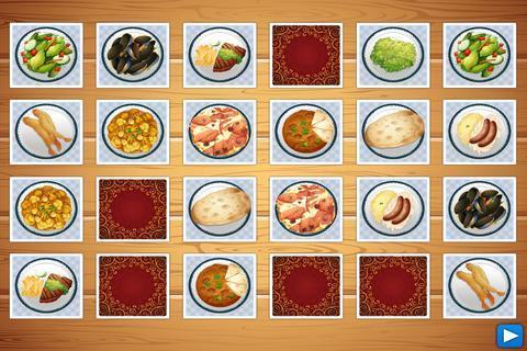 Dish Memo Game For Kids