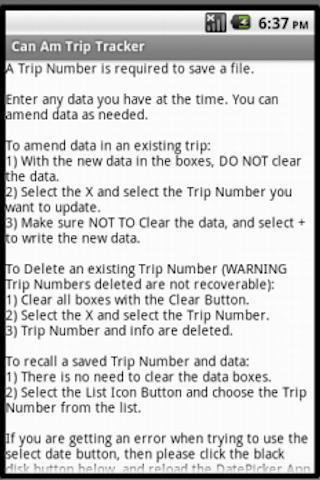 Can Am Trip Tracker