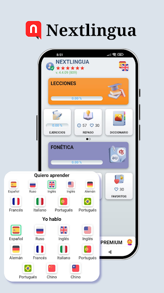 Learn languages. Nextlingua.