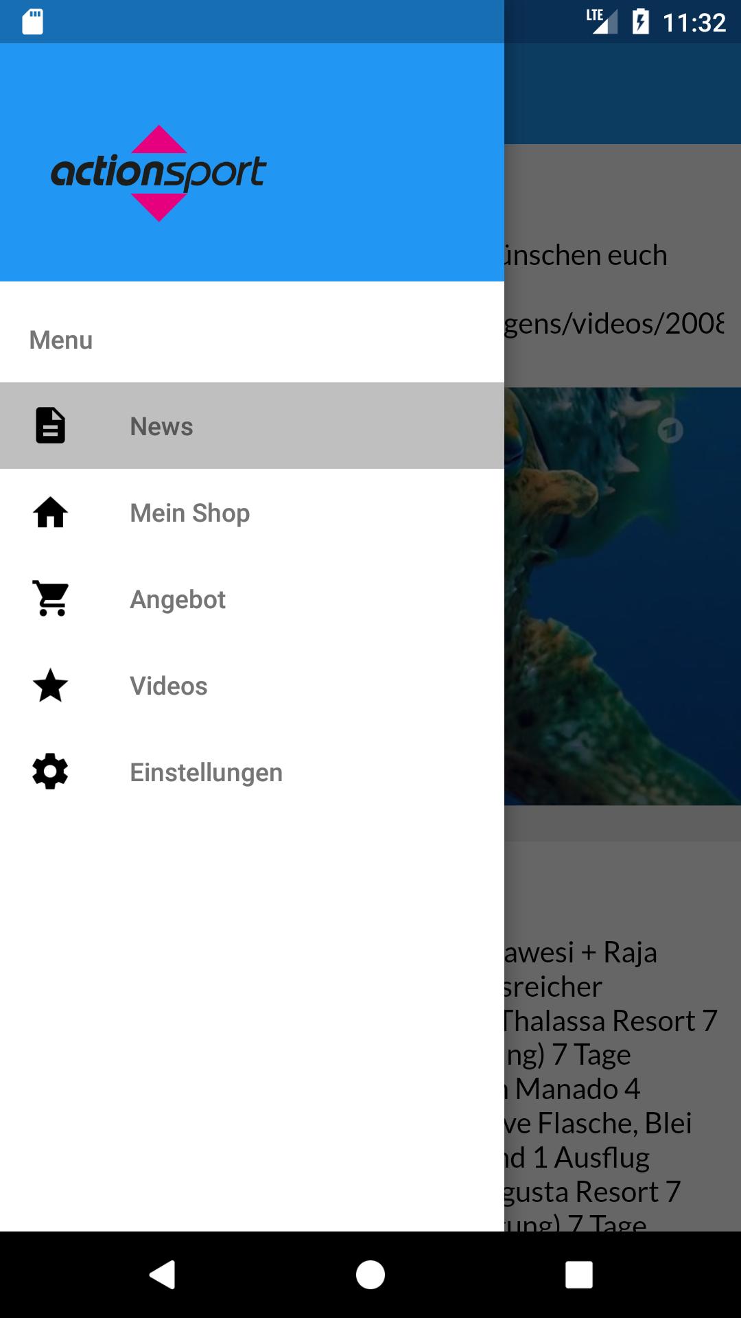 Action Sport App