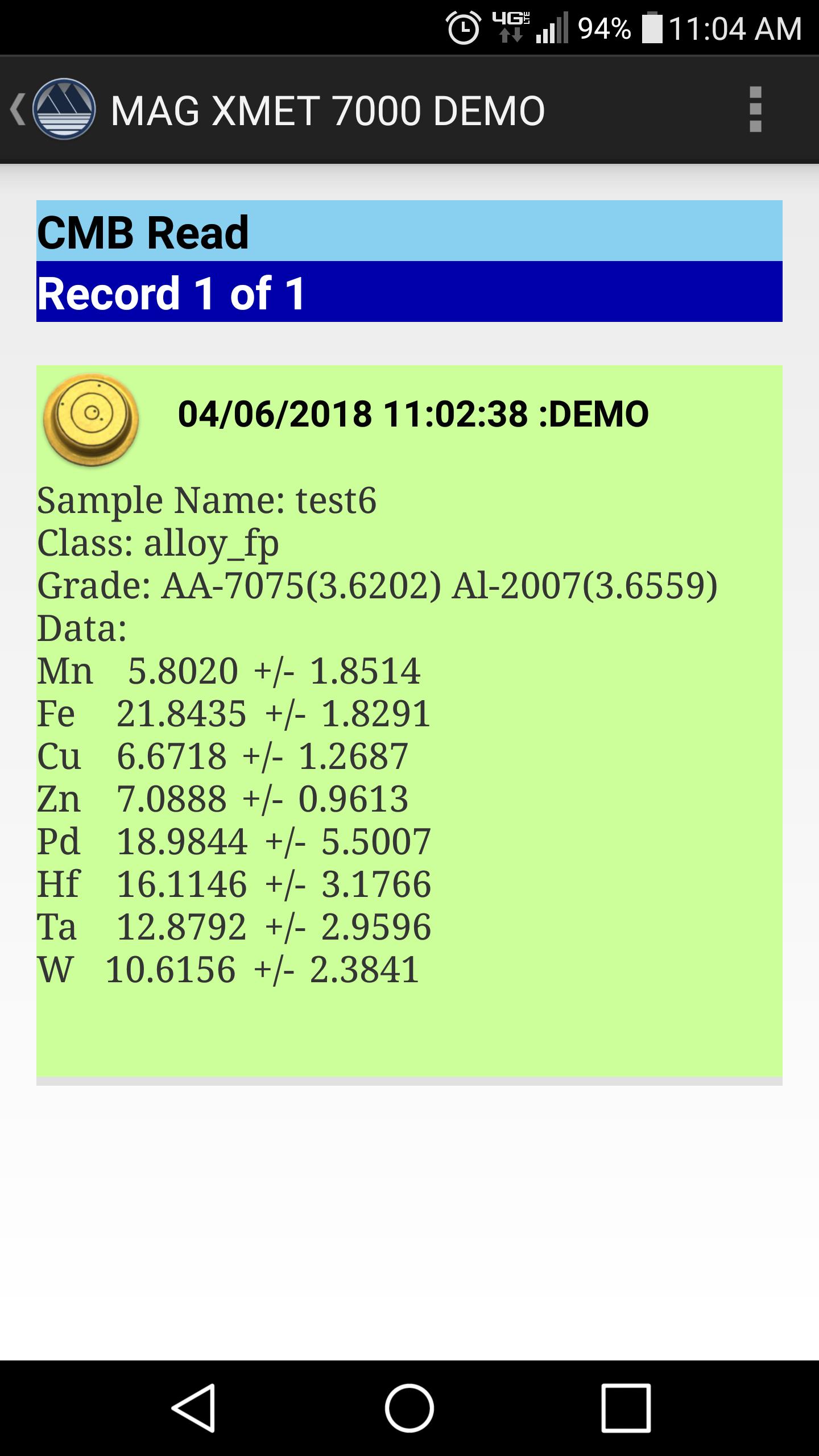 XMET 7000 CMB Demo