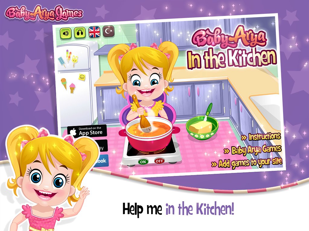 Baby Arya in Kitchen