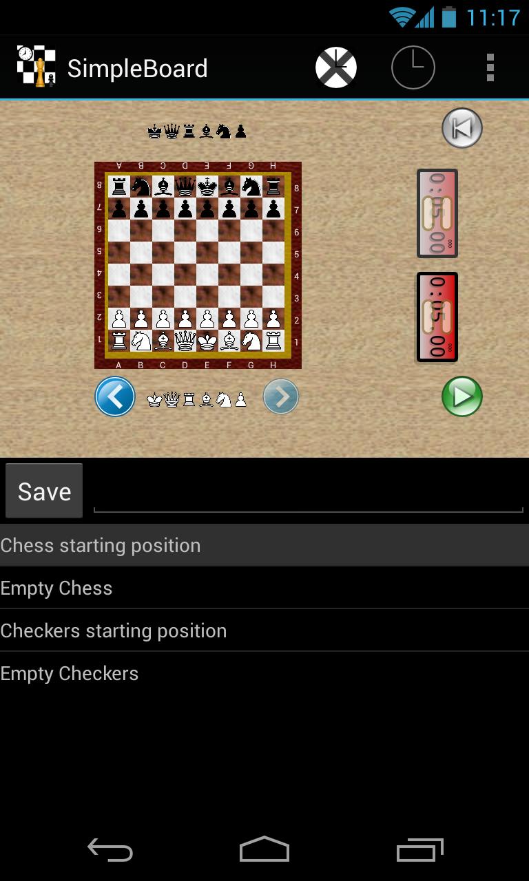 Simple chess board