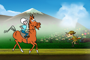Spooky Jumpy Horse
