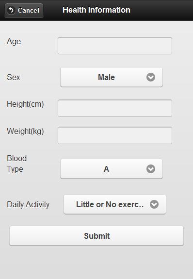 MyFit2Ness Calculator