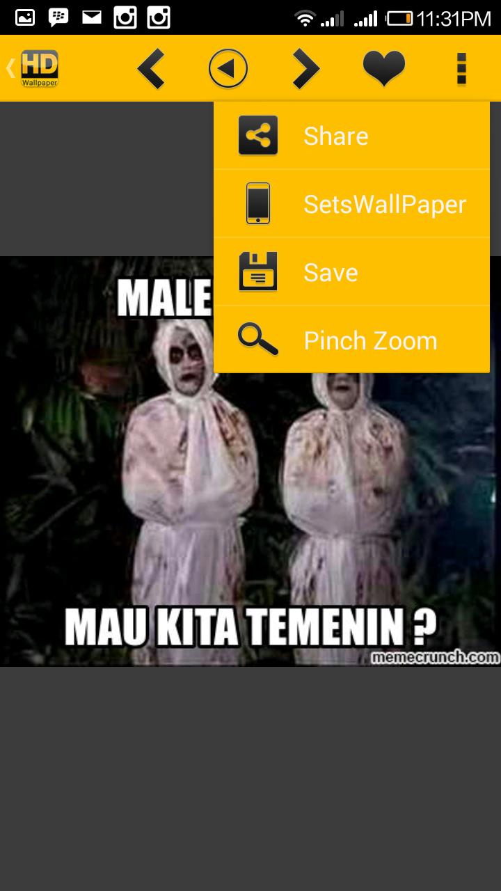 DP BBM Horor Lucu