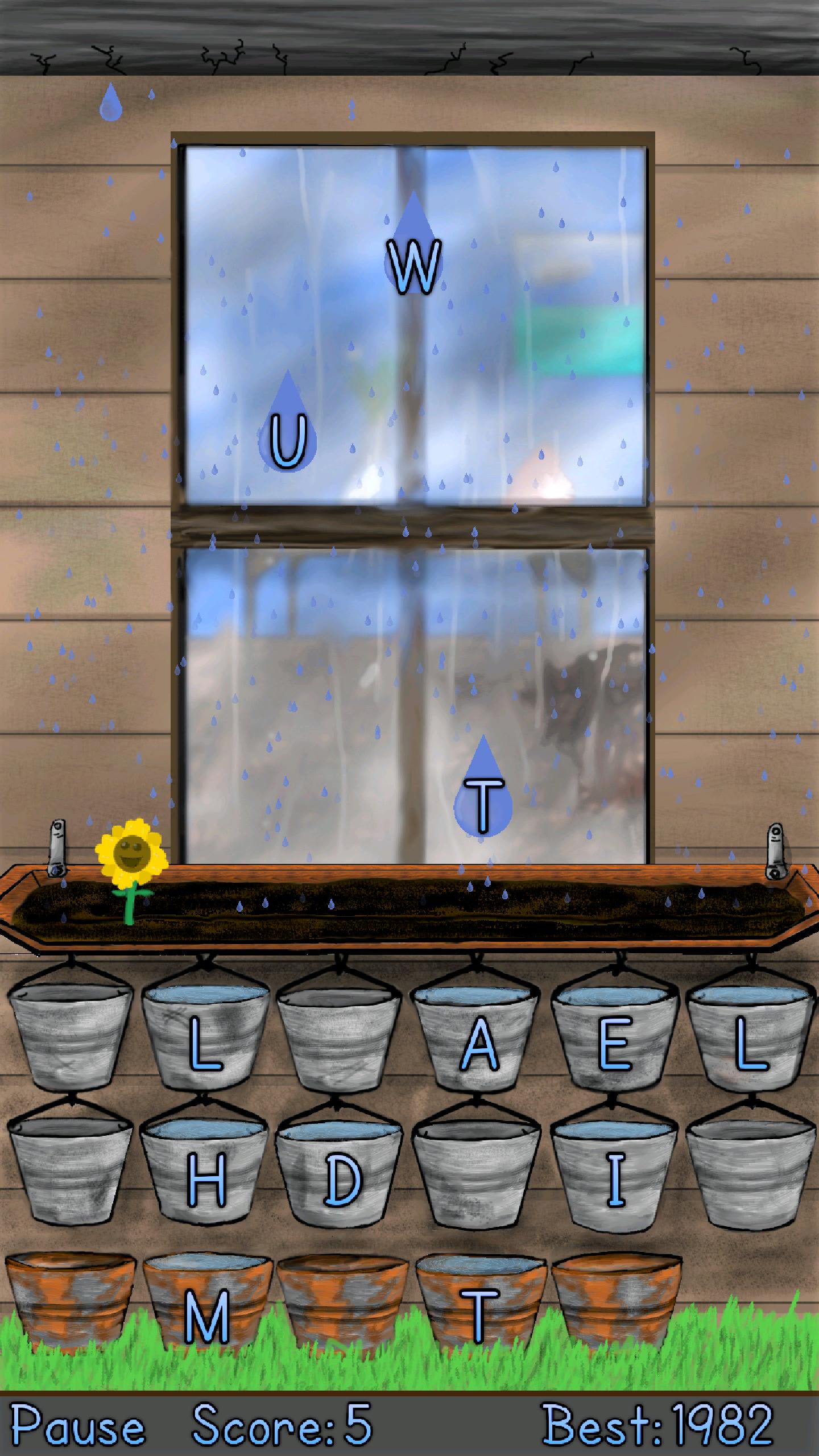 Letter Rain Free
