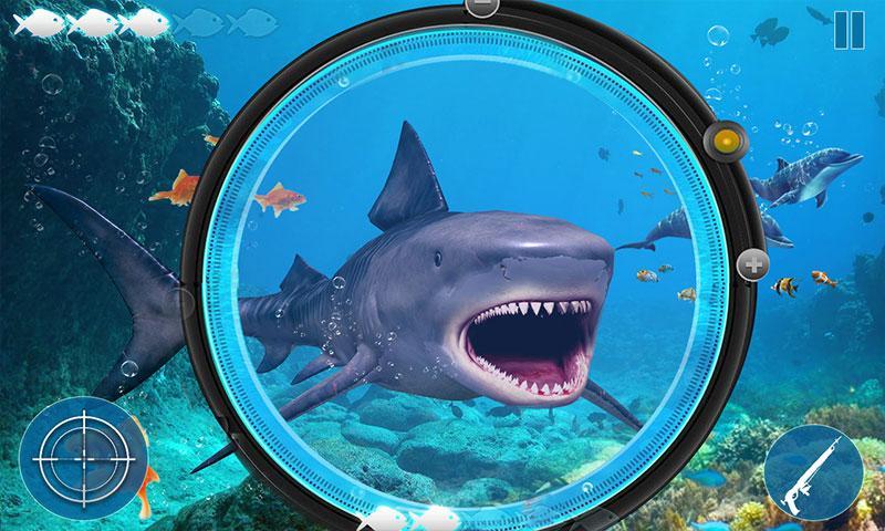 Angry Shark Wild Animal Hunter