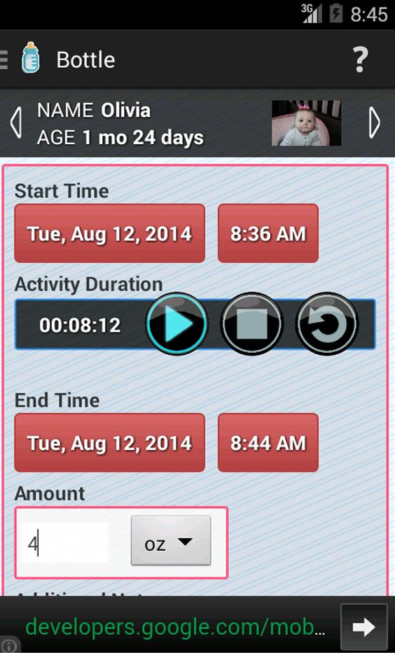ohBaby Care Tracker