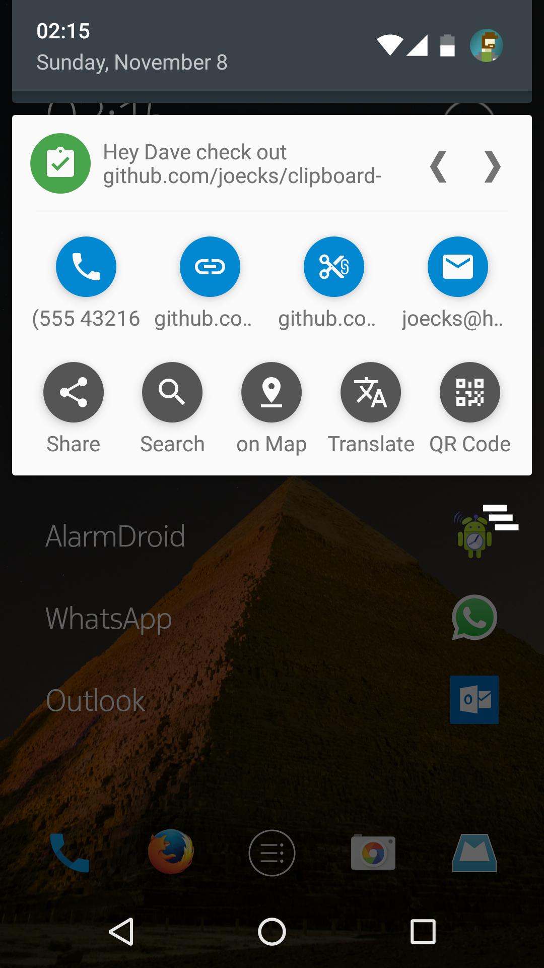 Clipboard Actions