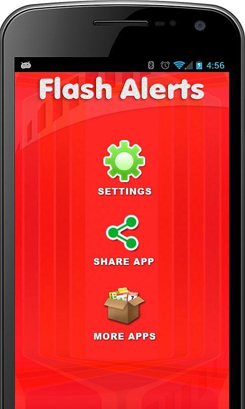 Flash Alert for Call and SMS