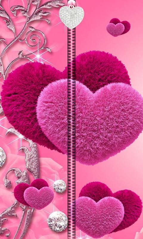 Pink Love Zipper UnLock
