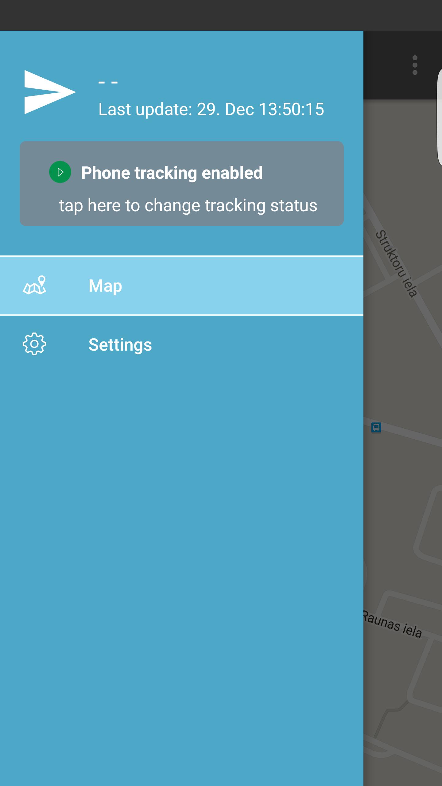 the PhoneTrack