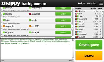 Backgammon Znappy